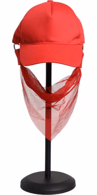 Red Cotton 6 Panels Women Baseball Cap