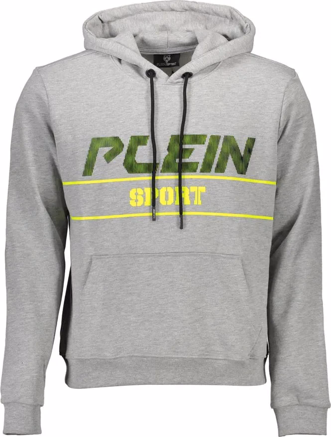 Plein Sport Grigio Cotton Men Sweatshirt