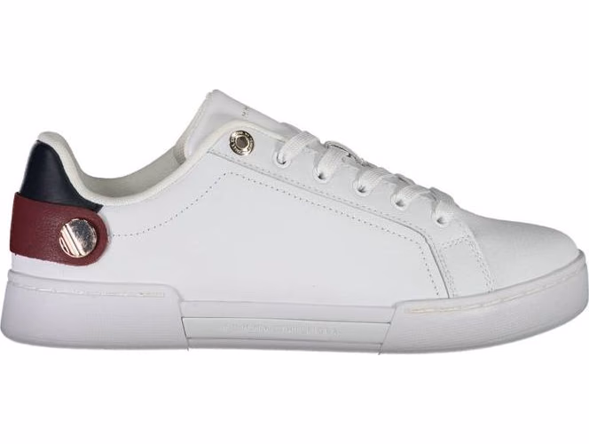 Tommy Hilfiger Bianco Polyurethane Women Sneaker