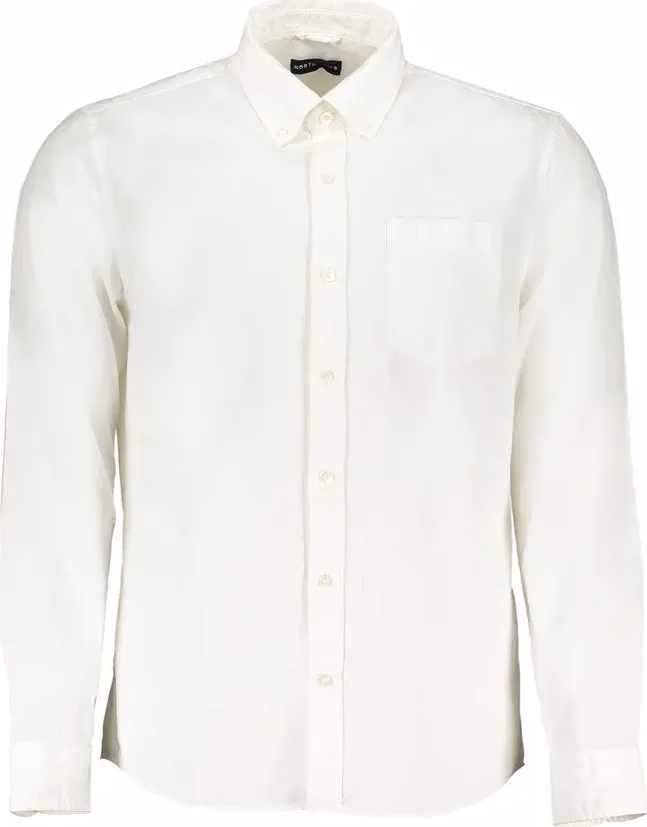 North Sails White Cotton Men Shirt