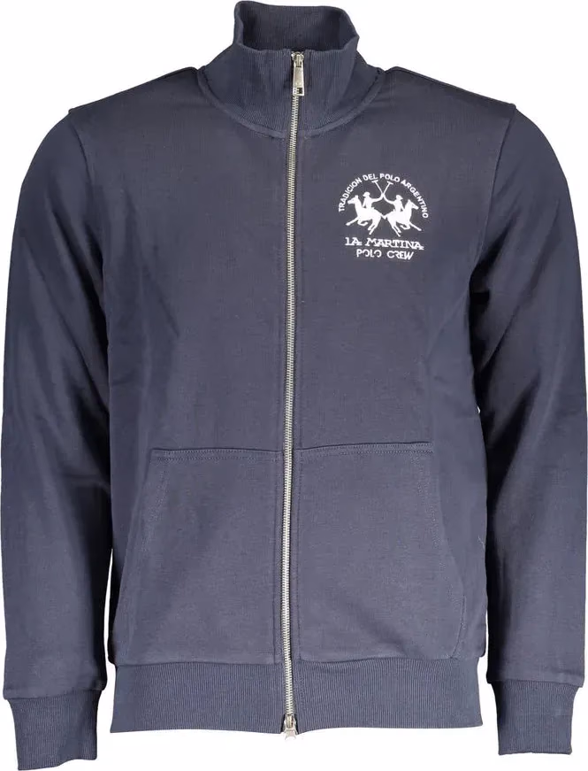 La Martina Blue Cotton Men's Sweatshirt