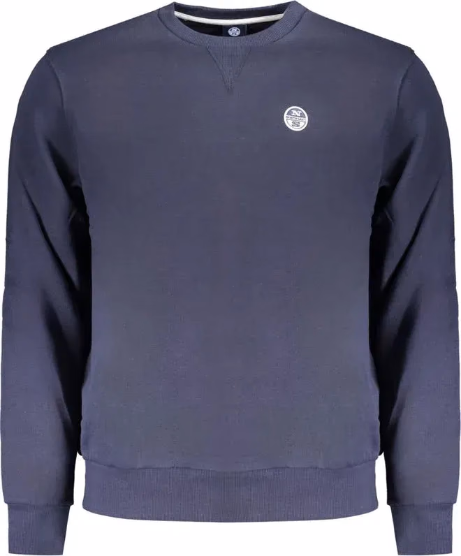 North Sails Blue Cotton Men Sweater