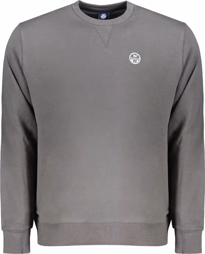North Sails Grigio Cotton Men Sweatshirt