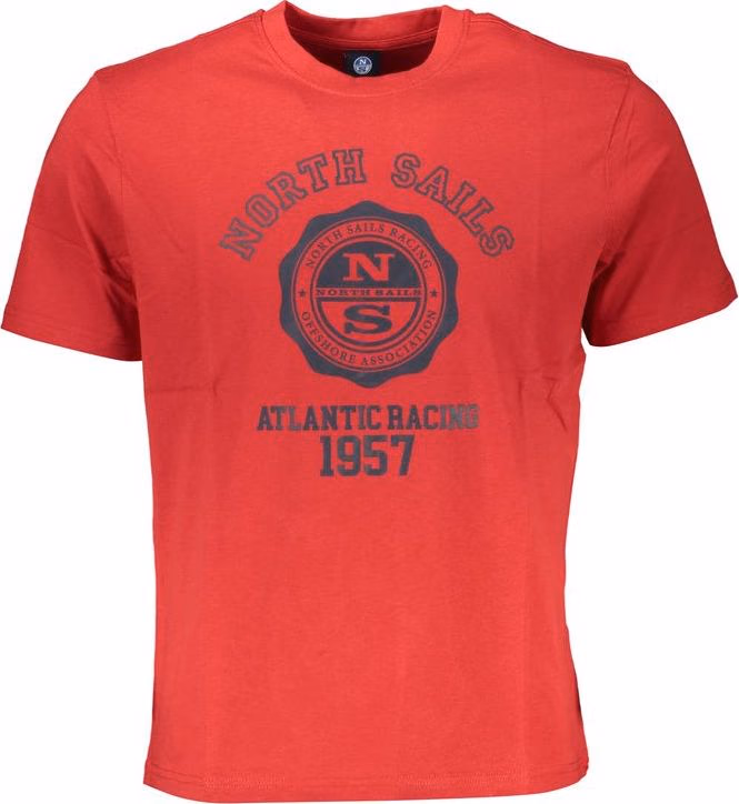 North Sails Red Cotton Men T-Shirt