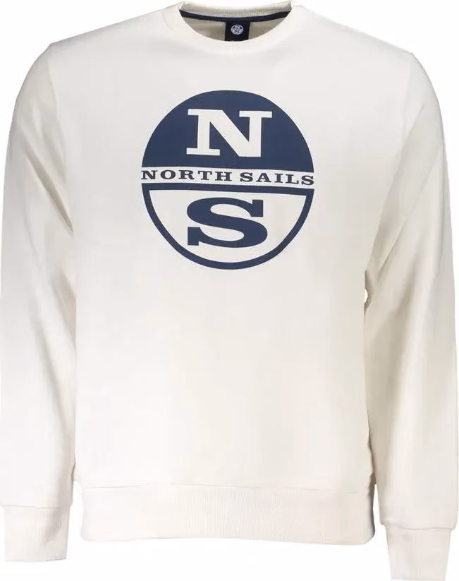 North Sails Bianco Cotton Men Sweatshirt
