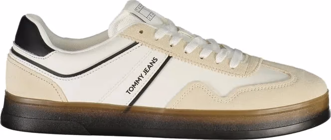 Tommy Hilfiger White Polyurethane Men's Sneaker