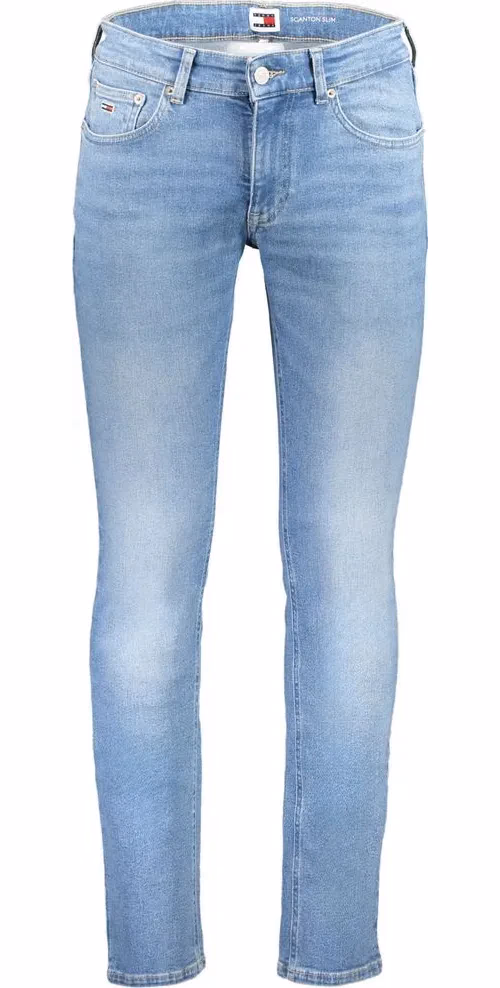 Tommy Hilfiger Azzurro Cotton Slim Men Jeans