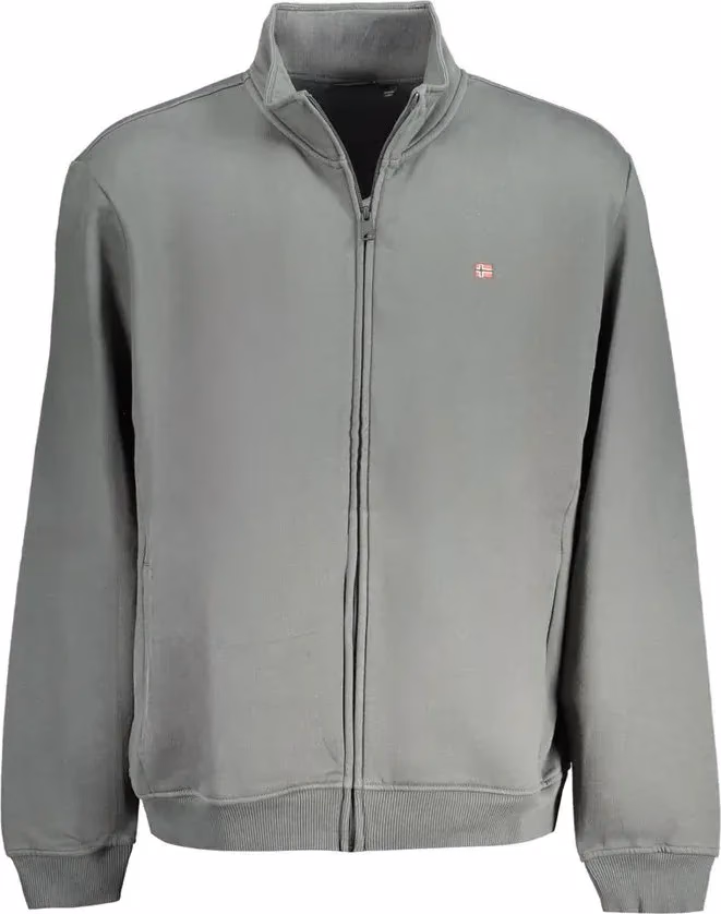 Napapijri Verde Cotton Men Sweatshirt