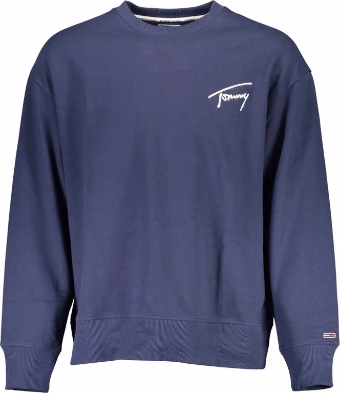 Tommy Hilfiger Blue Cotton Men's Sweatshirt
