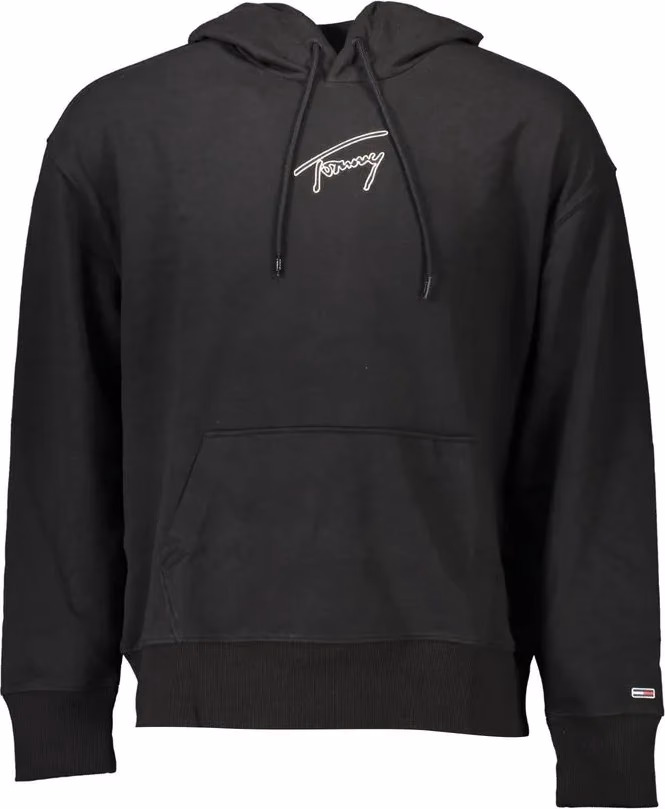 Tommy Hilfiger Black Cotton Men Sweater