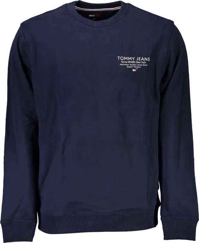 Tommy Hilfiger Blue Cotton Men Sweatshirt