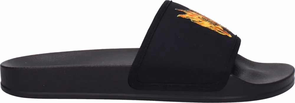 Palm Angels Black Fabric Slippers