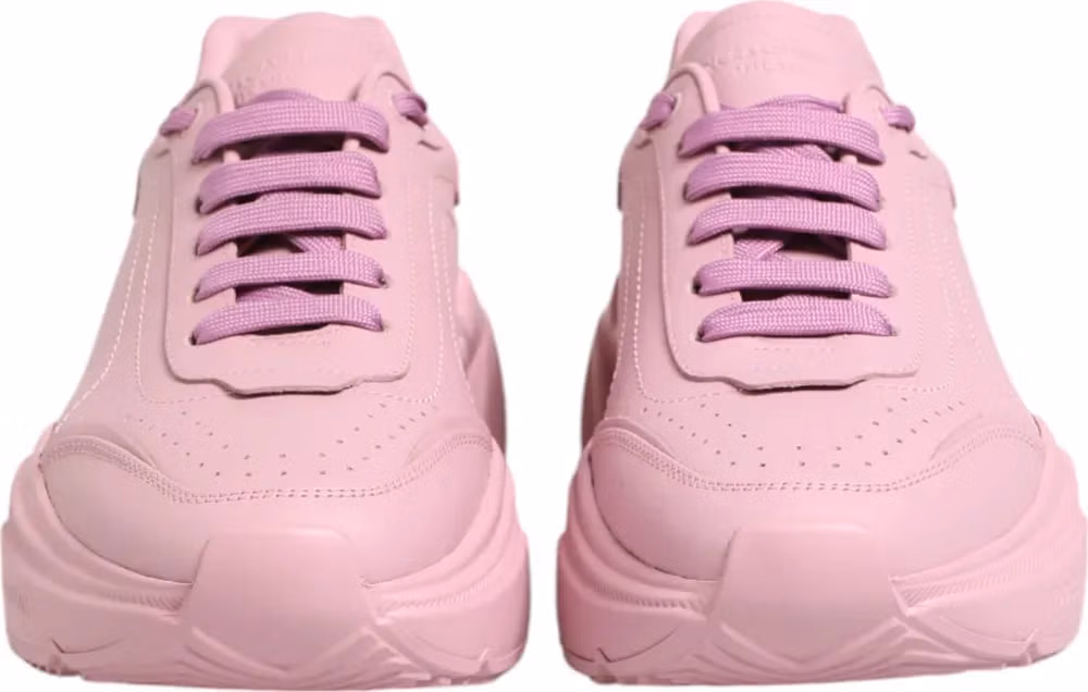 Dolce & Gabbana Pink Leather Daymaster Low Top Sneakers Shoes