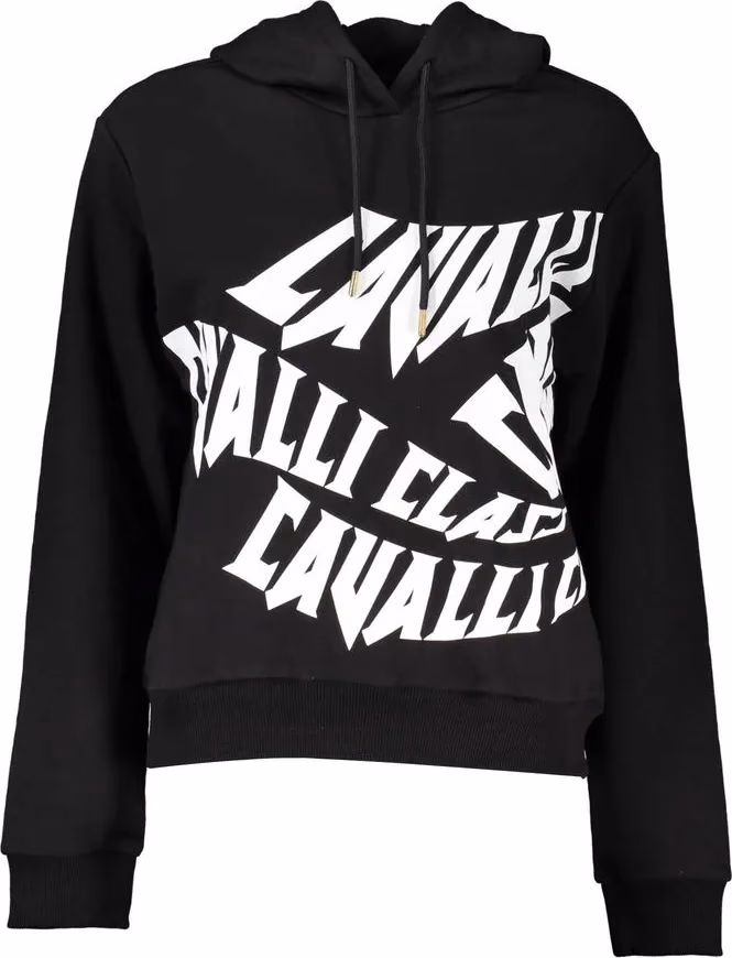 Cavalli Class Black Cotton Women Sweatshirt