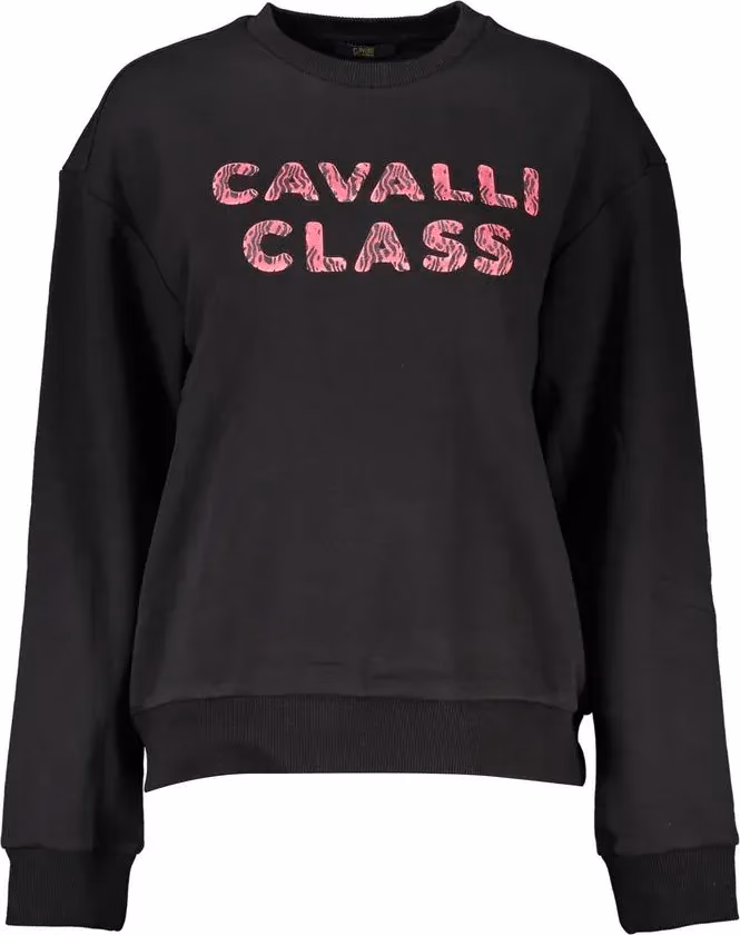 Cavalli Class Black Cotton Women Sweater