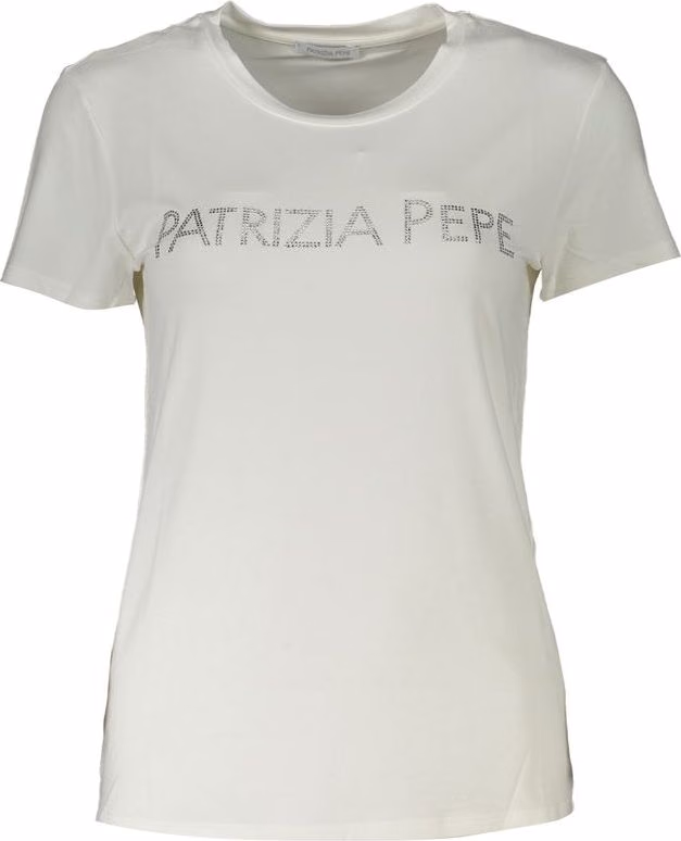 Patrizia Pepe White Organic Cotton Women T-Shirt