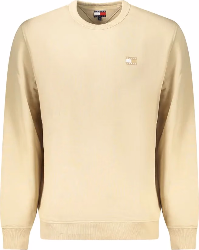 Tommy Hilfiger Beige Cotton Men Sweatshirt