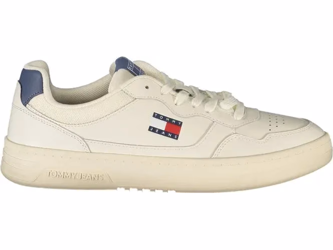 Tommy Hilfiger Bianco Polyurethane Men Sneaker