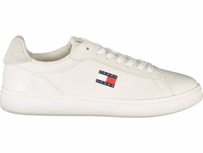 Tommy Hilfiger Bianco Polyurethane Men Sneaker