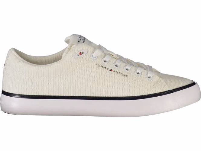 Tommy Hilfiger Bianco Polyester Men Sneaker