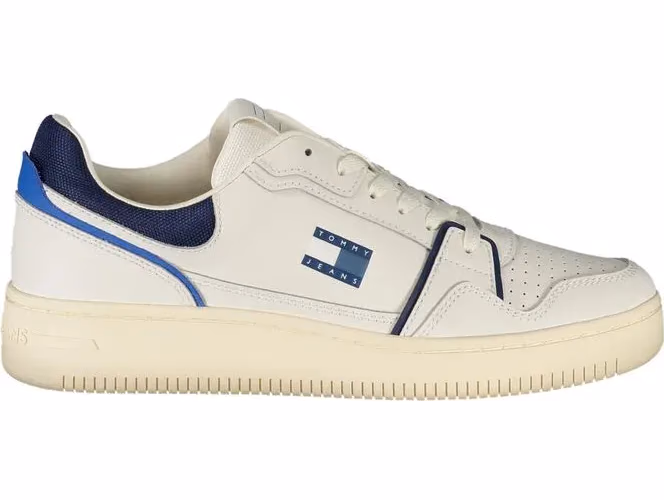 Tommy Hilfiger Bianco Polyurethane Men Sneaker