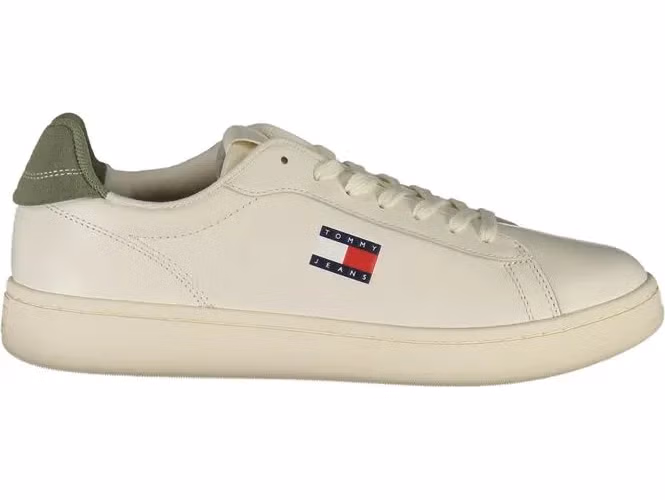 Tommy Hilfiger Bianco Polyurethane Men Sneaker