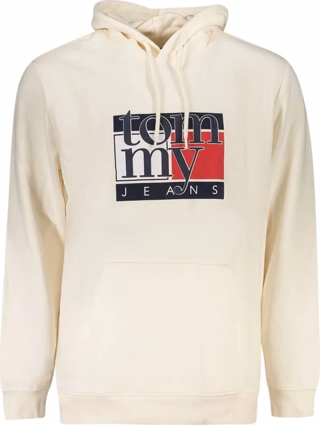 Tommy Hilfiger White Cotton Men's Hooded Sweatshirt