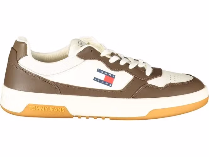 Tommy Hilfiger White Polyurethane Men Sneaker