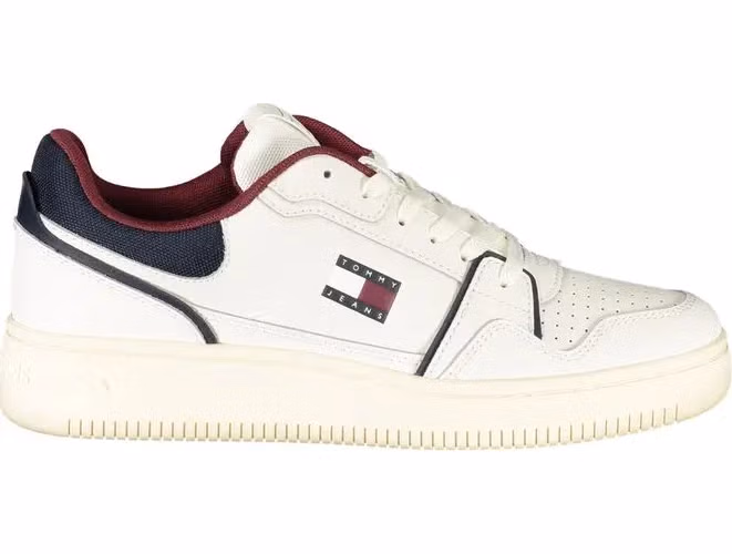 Tommy Hilfiger Bianco Polyurethane Men Sneaker
