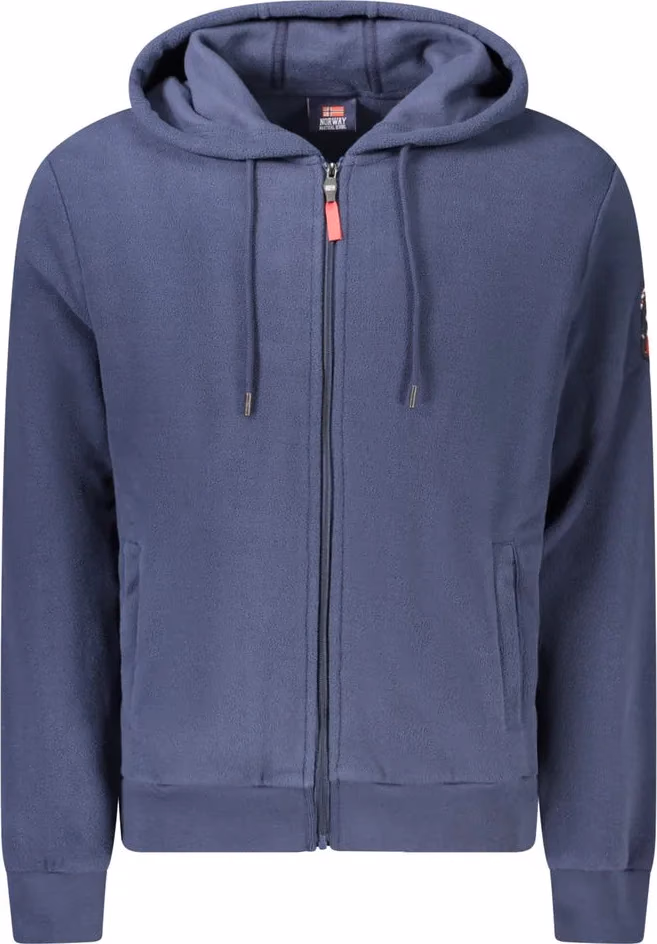 Norway 1963 Blue Polyester Men's Hooded Sweatshirt