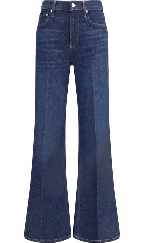 Citizens of Humanity Blue Cotton Flared Jeans