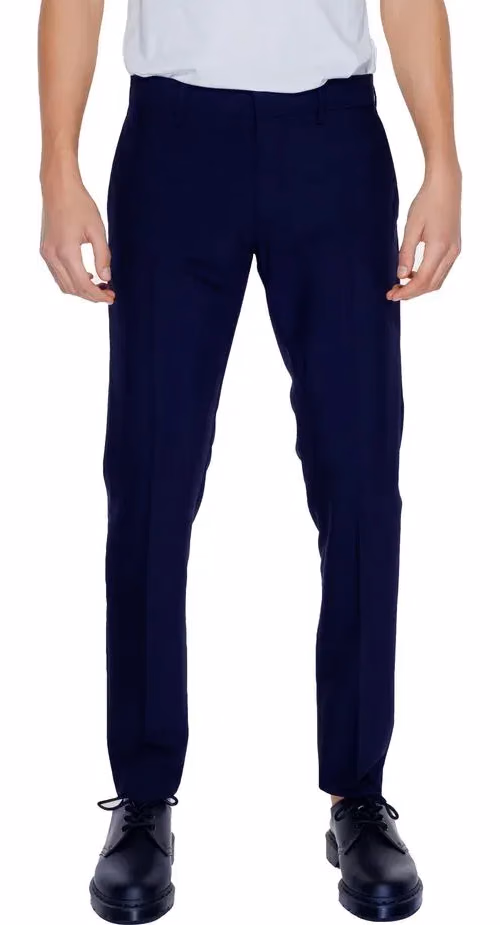 Antony Morato Blue Polyester Dress Pants