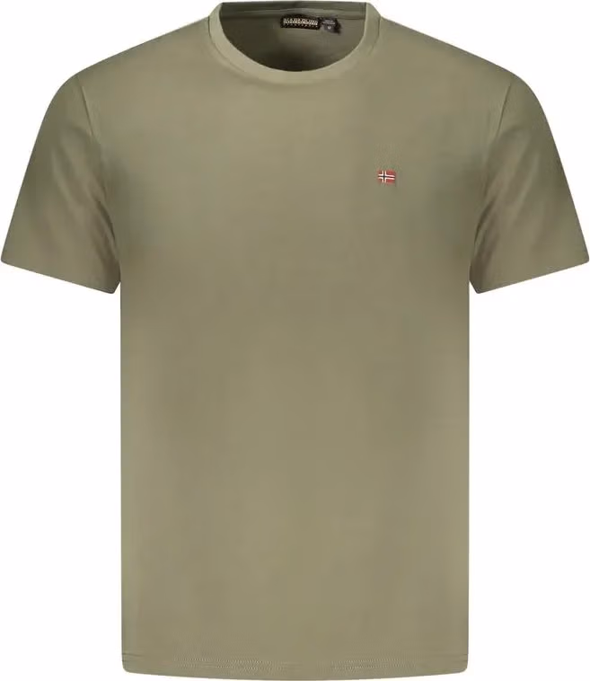 Napapijri Verde Cotton Men T-Shirt