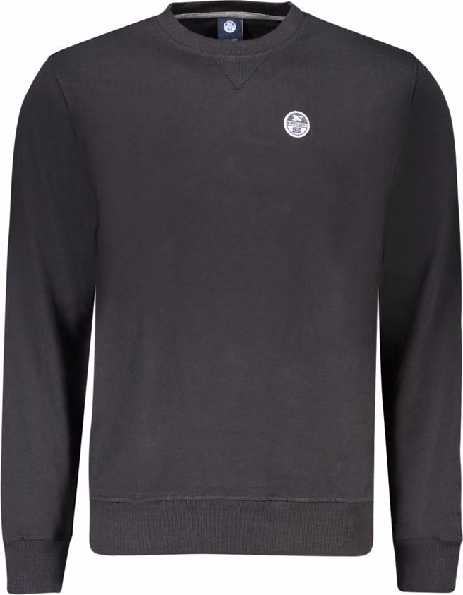 North Sails Black Cotton Mens Sweatshirt