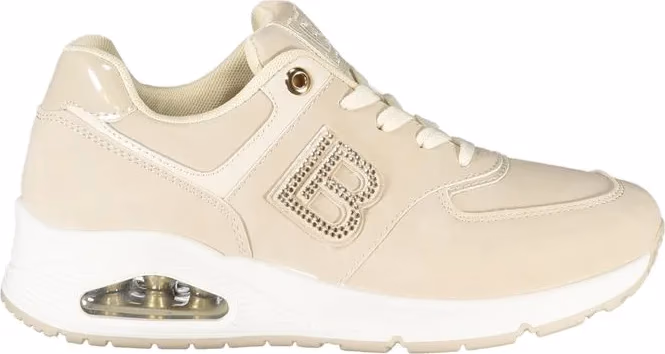 Laura Biagiotti Beige Polyurethane Women Sneaker