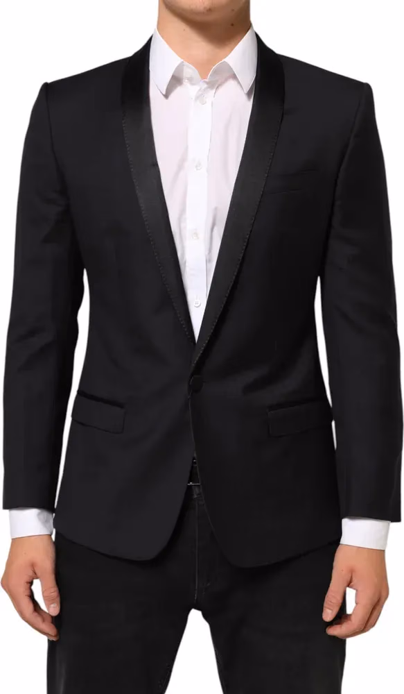 Dolce & Gabbana Black GOLD 1 Button Suit Jacket Men Blazer