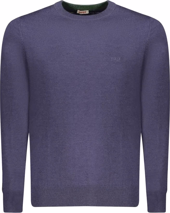 Rifle Blue Polyester Men's Sweater