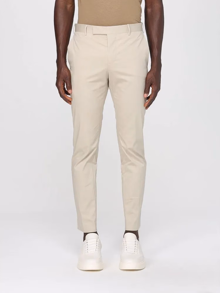PT Torino Beige Cotton Casual Pants