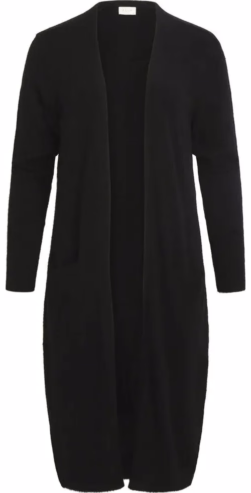 Vila Clothes Black Nylon Cardigan