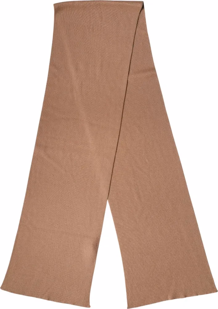 Dolce & Gabbana Brown Cashmere Knitted Neck Wrap Shawl Scarf