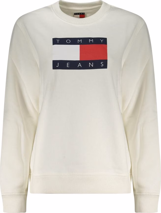 Tommy Hilfiger Bianco Cotton Women Sweatshirt