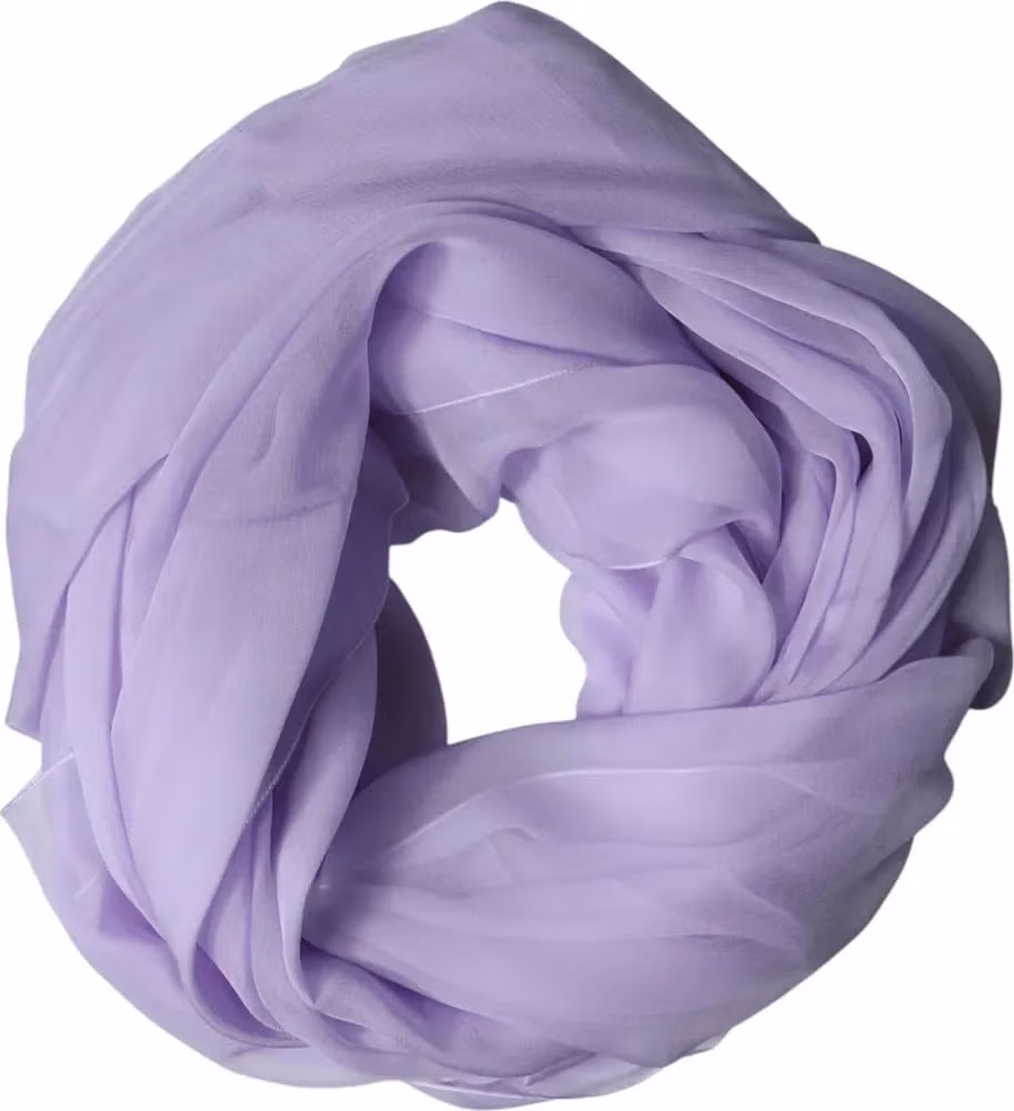 Dolce & Gabbana Purple Stole Silk Neck Wrap Shawl Men Scarf